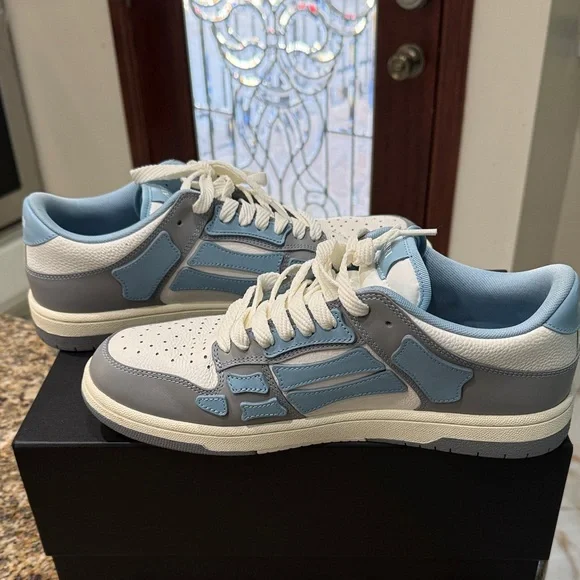 AMIRI Light Blue and Gray Sneakers - Picture 1 of 7